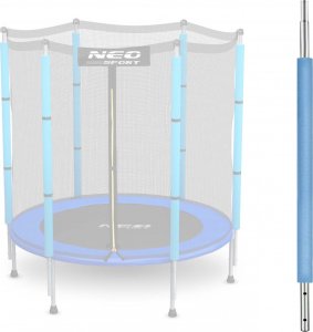 Neo-Sport Słupek dolny do trampoliny z siatką zewnętrzną 4,5 ft niebieski Neo-Sport 1