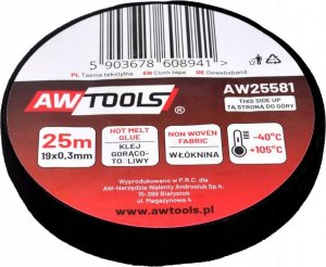 AWTools AW TAŚMA IZOLACYJNA TEKSTYLNA 19mm x 25m 2
