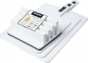 Deska do krojenia ProNice z rączką drewniana 4szt. ze stojakiem 2