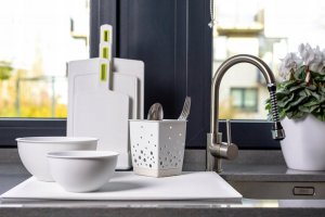 Deska do krojenia ProNice z rączką drewniana 4szt. ze stojakiem 7