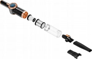 Odkurzacz ręczny TurboTronic Odkurzacz ręczny TurboTronic bezprzewodowy bezworkowy samochodowy mocny Złoty 9