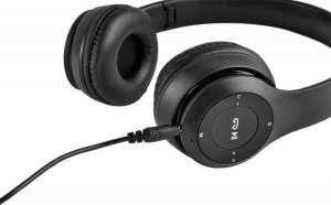 Słuchawki Ikonka Słuchawki bezprzewodowe S5069 - czarne 11