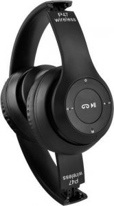 Słuchawki Ikonka Słuchawki bezprzewodowe S5069 - czarne 3