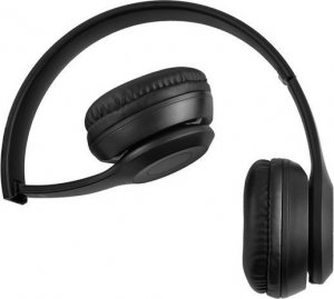 Słuchawki Ikonka Słuchawki bezprzewodowe S5069 - czarne 4