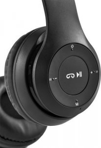 Słuchawki Ikonka Słuchawki bezprzewodowe S5069 - czarne 6