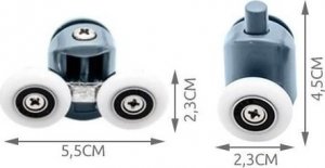 Ikonka Kółka do kabiny prysznicowej 8 szt. KK9646 6
