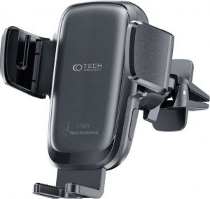 4kom.pl Uchwyt samochodowy X05 z ładowaniem QI do kratki Vent Car Mount Wireless Charger 15W do auta Black 2