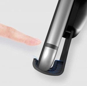 4kom.pl Uchwyt samochodowy uniwersalny grawitacyjny 3w1 Holder na telefon na deskę kratkę szybę Czarny 4