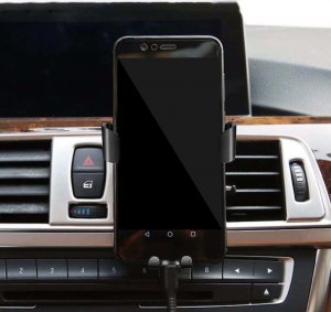 4kom.pl Uchwyt samochodowy uniwersalny grawitacyjny 3w1 Holder na telefon na deskę kratkę szybę Czarny 5