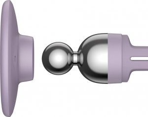 Baseus Baseus C01 samochodowy uchwyt magnetyczny do smartfona na kratkę wentylacyjną fioletowy (SUCC000105) 6
