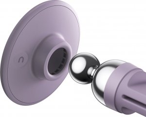 Baseus Baseus C01 samochodowy uchwyt magnetyczny do smartfona na kratkę wentylacyjną fioletowy (SUCC000105) 7