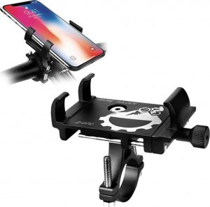 4kom.pl Uchwyt rowerowy Extreme Bike Alu na kierownicę do telefonu na rower motor hulajnogę czarny 3