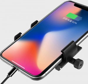 4kom.pl Uchwyt rowerowy Extreme Bike Alu na kierownicę do telefonu na rower motor hulajnogę czarny 7