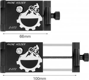 4kom.pl Uchwyt rowerowy Extreme Bike Alu na kierownicę do telefonu na rower motor hulajnogę czarny 8