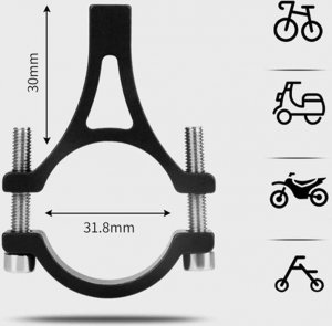 4kom.pl Uchwyt rowerowy Extreme Bike Alu na kierownicę do telefonu na rower motor hulajnogę czarny 9