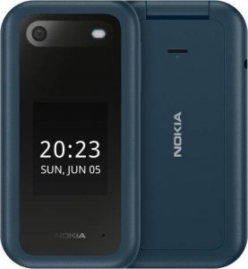 Telefon komórkowy Nokia Zestaw Nokia 2660 Flip 4G Dual Sim Niebieski + Ładowarka biurkowa 1