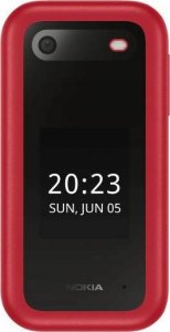 Telefon komórkowy Nokia Zestaw Nokia 2660 Flip 4G Dual Sim Czerwony + Ładowarka biurkowa 2