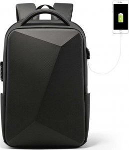 Alogy Plecak na laptopa Alogy z portem USB antykradzieżowy sportowy Czarny uniwersalny 2