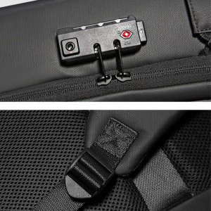 Alogy Plecak na laptopa Alogy z portem USB antykradzieżowy sportowy Czarny uniwersalny 3