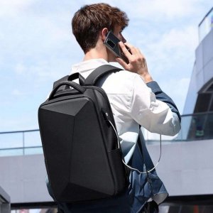 Alogy Plecak na laptopa Alogy z portem USB antykradzieżowy sportowy Czarny uniwersalny 8