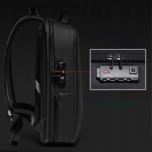 Alogy Plecak na laptopa Alogy z portem USB antykradzieżowy sportowy Czarny uniwersalny 10