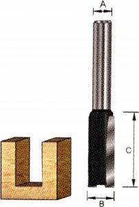 Dewalt Frez prosty 16mm,uch.8mm,dł.r.20mm,dł.c.52mm 6