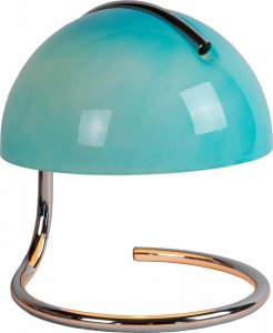 Lampa stołowa Lucide Stołowa lampa gabinetowa Cato metalowa niebieska srebrna 1