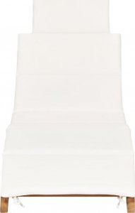 vidaXL Leżaki z poduszkami, 2 szt., lite drewno tekowe 4