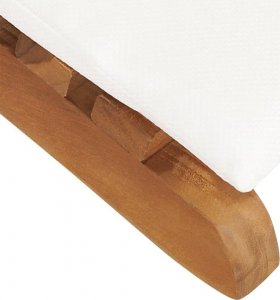 vidaXL Leżaki z poduszkami, 2 szt., lite drewno tekowe 9