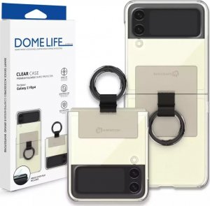 WHITESTONE DOME Etui Whitestone Clear Case Ring Samsung Galaxy Z Flip 4 Beige 1