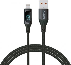 Kabel USB Savio USB-A - Lightning 1 m Czarny (SAVKABELCL-173) 1