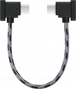 Kabel USB BRDRC microUSB - USB-C 0.15 m Czarno-szary 1