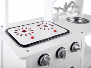 Jokomisiada Biała drewniana kuchnia dla dzieci indukcja ZA4127 3