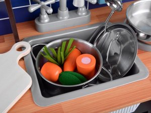 Jokomisiada Loft Kuchnia drewniana dla dzieci lodówka ZA4129 5