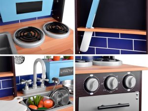 Jokomisiada Loft Kuchnia drewniana dla dzieci lodówka ZA4129 9