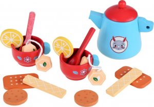 Jokomisiada Uroczy drewniany Zestaw herbaciany ciastka ZA4132 3