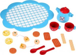 Jokomisiada Uroczy drewniany Zestaw herbaciany ciastka ZA4132 4