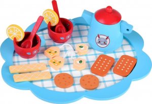 Jokomisiada Uroczy drewniany Zestaw herbaciany ciastka ZA4132 6