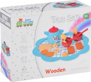 Jokomisiada Uroczy drewniany Zestaw herbaciany ciastka ZA4132 7