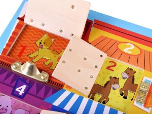 Jokomisiada Tablica sensoryczna manipulacyjna zamki ZA4133 5