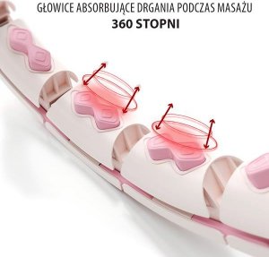 HMS HHW06 PINK HULA HOP Z WYPUSTKAMI I OBCIĄŻNIKIEM + LICZNIK HMS 5