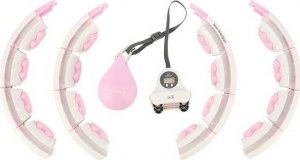 HMS HHW06 PINK HULA HOP Z WYPUSTKAMI I OBCIĄŻNIKIEM + LICZNIK HMS 10