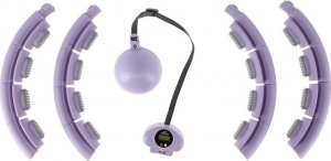 HMS Hula-Hop z wypustkami, obciążnikiem i licznikiem HHW09 HMS fioletowy 18