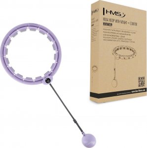 HMS Hula-Hop z wypustkami, obciążnikiem i licznikiem HHW09 HMS fioletowy 19