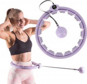 HMS Hula-Hop z wypustkami, obciążnikiem i licznikiem HHW09 HMS fioletowy 7