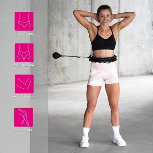 HMS Hula-Hop z wypustkami i obciążnikiem HHW01 HMS czarny 4