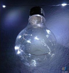 Tech-Led Girlanda Led 10 ze ŚWIECĄCYM SZNUREM zimna b. 3,8M 5