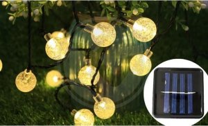 Masterled Girlanda małe kulki 2cm na balkon solarna Led ciep 3