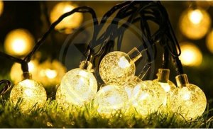 Masterled Girlanda małe kulki 2cm na balkon solarna Led ciep 4