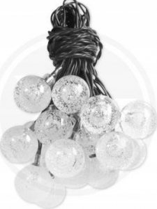 Masterled Girlanda małe kulki 2cm na balkon solarna Led ciep 6